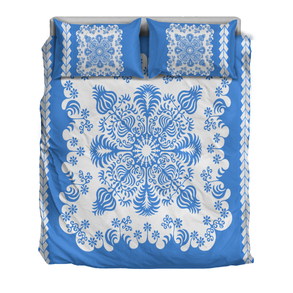Hawaii Bedding Set Pattern Version Special Blue