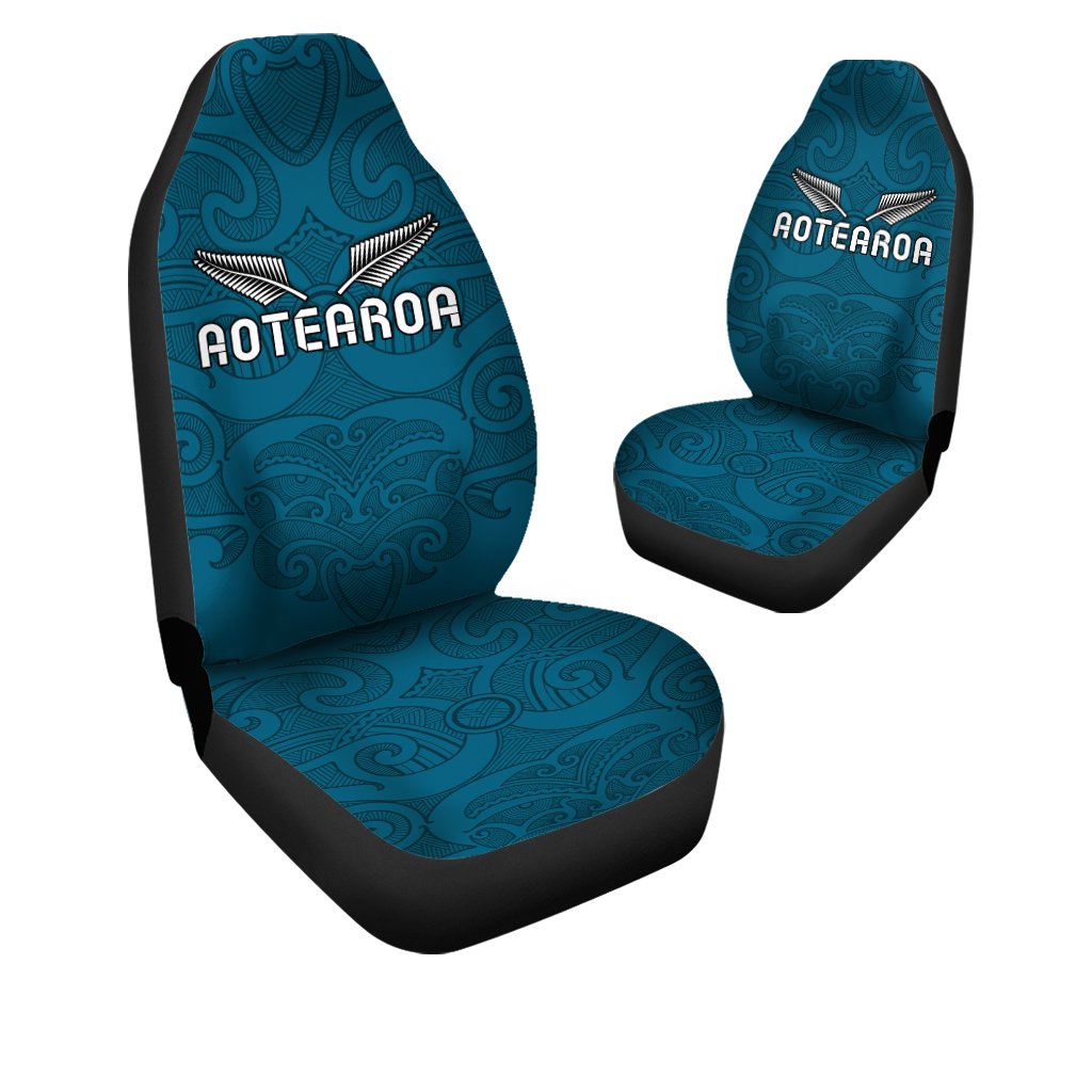 Maori 2021 Car Seat Covers Turquoise Aotearoa Tattoo
