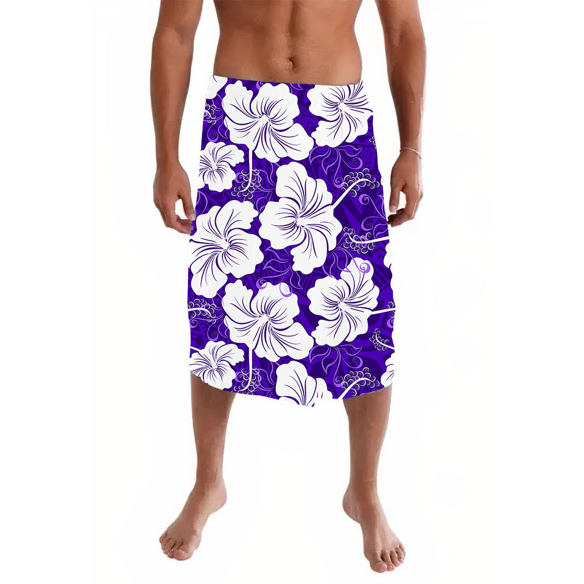 Hawaii Lavalava Polynesia Purple Simple Tropical Flowers