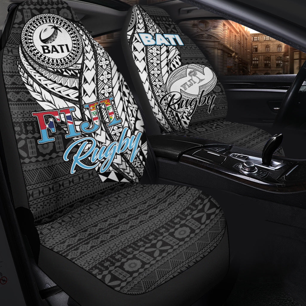 Fiji Rugby Bati Tapa Pattern Car Seat Covers