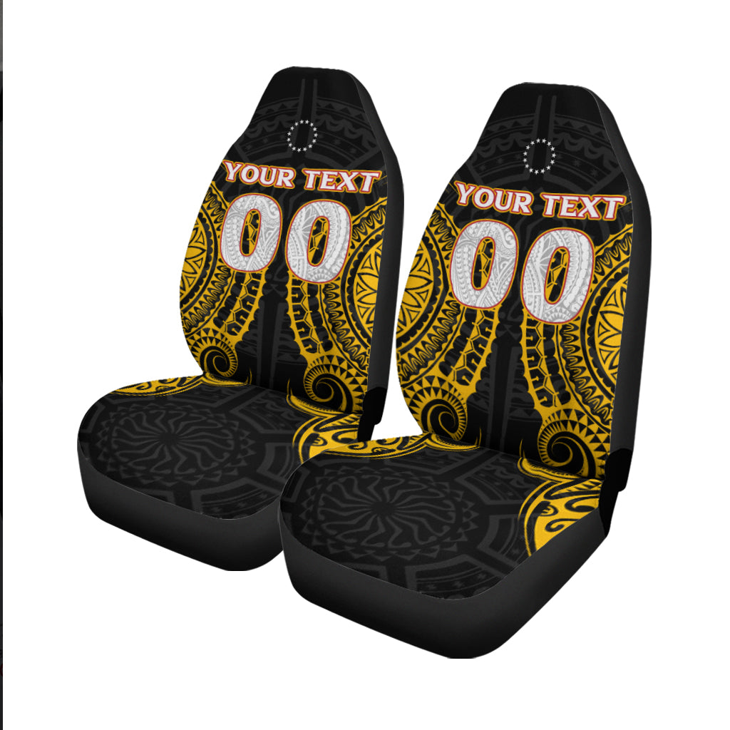 (Custom Personalised) Cook Islands Manihiki Car Seat Covers Tribal Pattern