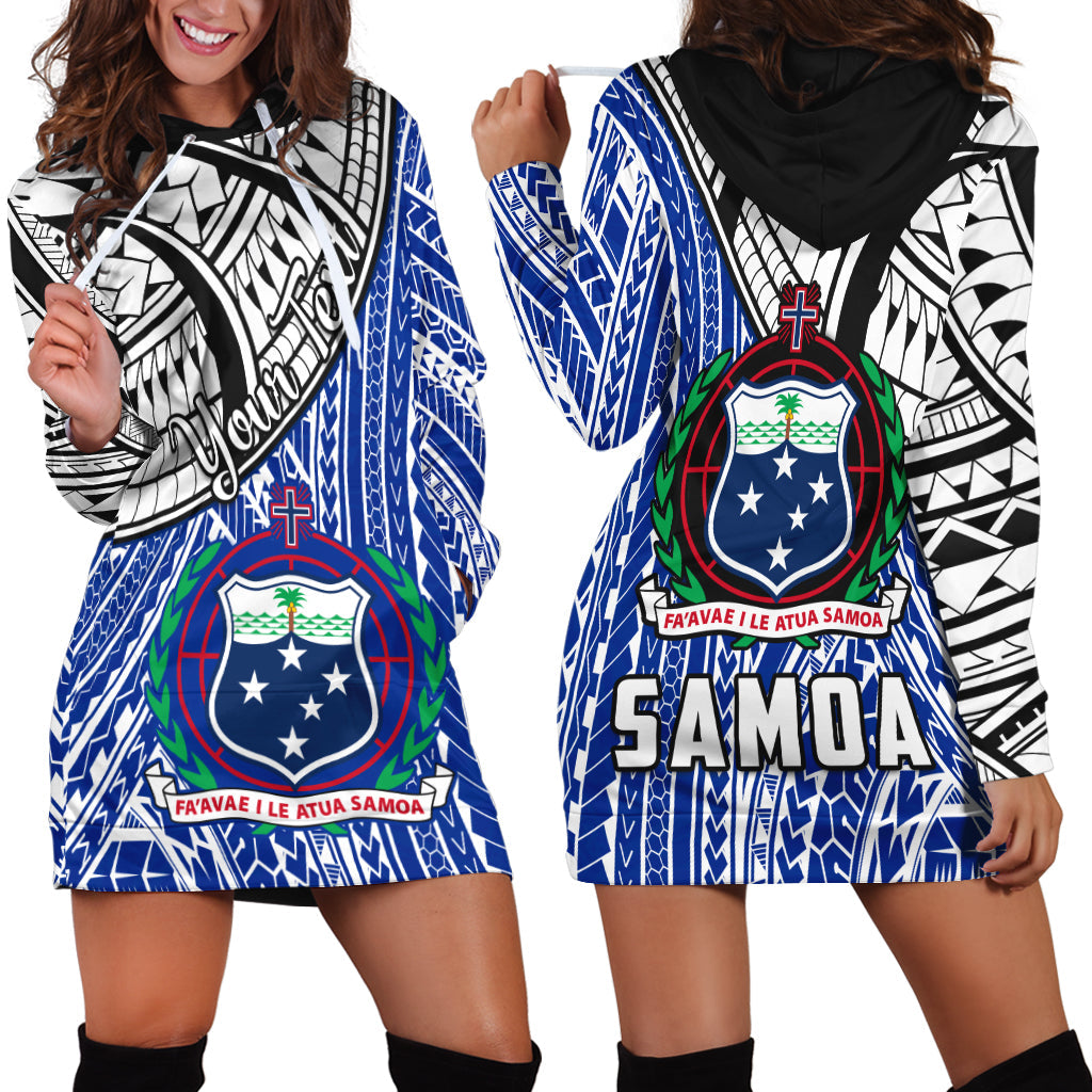 Custom Personalised Samoa Hoodie Dress Samoan Pattern Newest