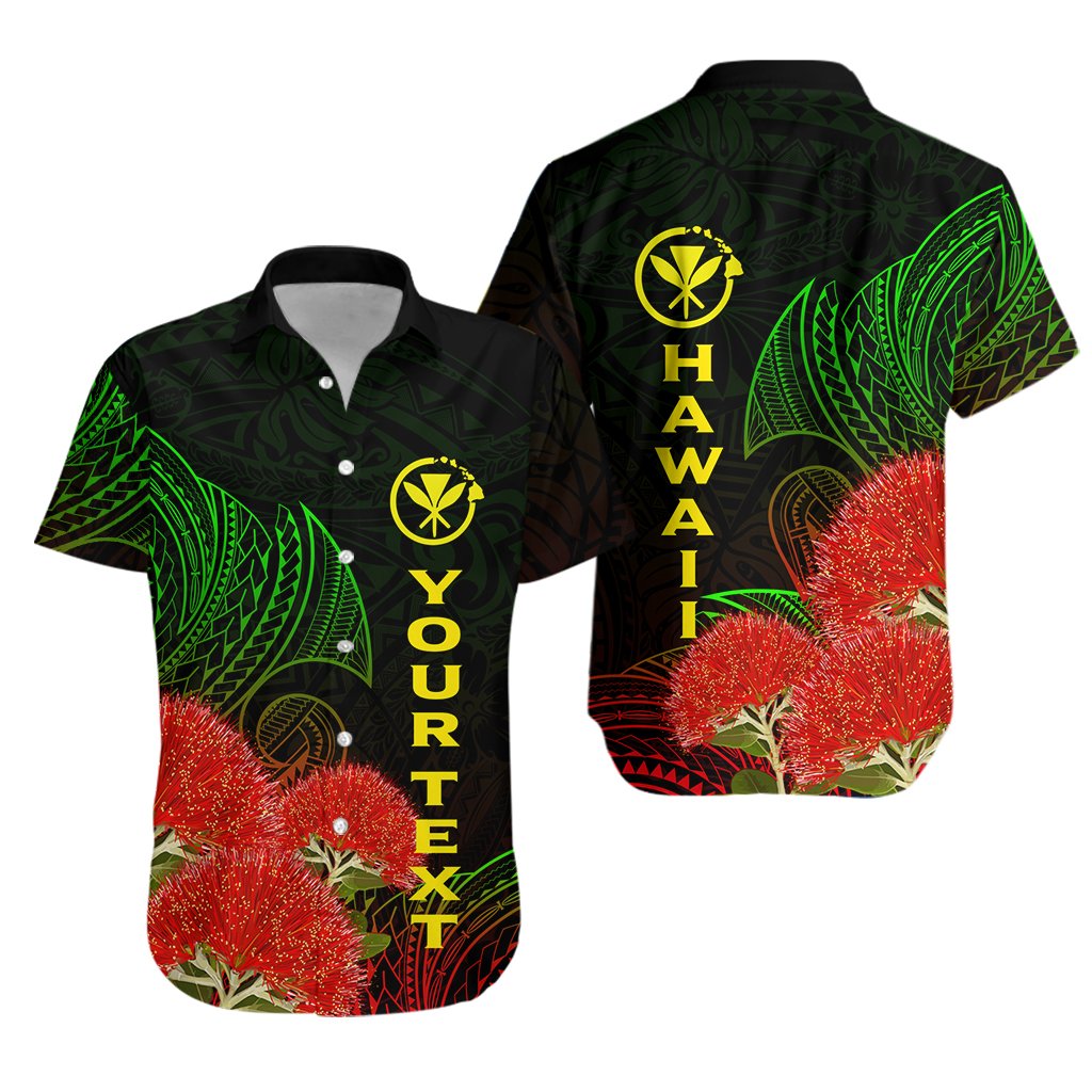 Custom Personalised Hawaii Polynesian Hawaiian Shirt - Ohia Lehua -