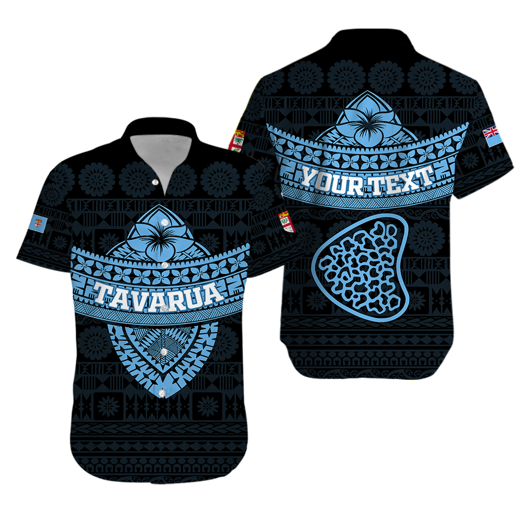 Custom Personalised Tavarua Fiji Tapa Tribal Hawaiian Shirt -