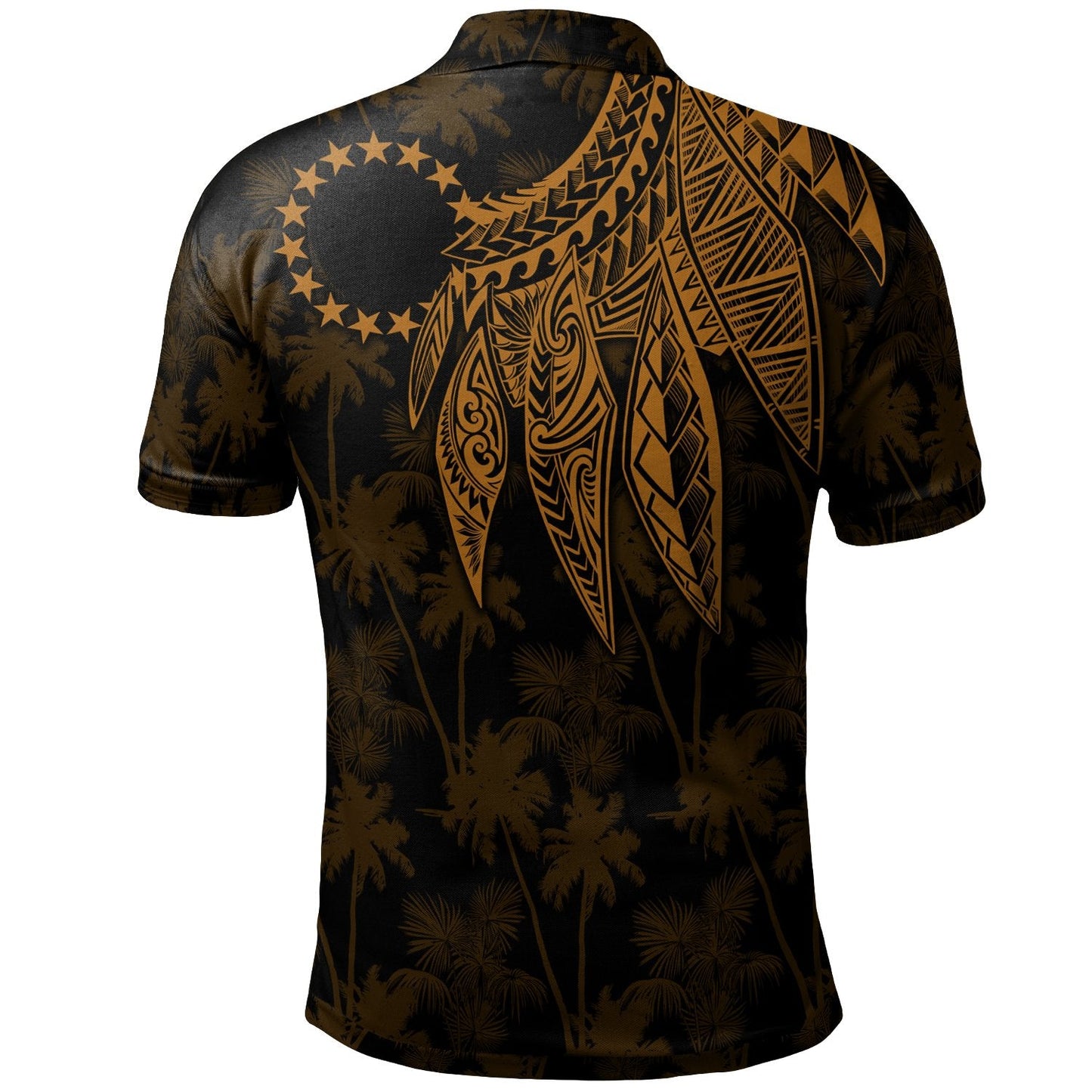 Cook Islands Polo - Polynesian Wings Golden