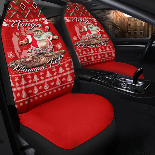 Tonga Christmas Kilisimasi Fiefia Santas Polynesia Car Seat Covers