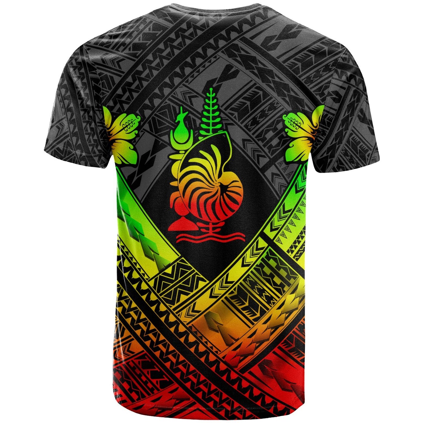 New Caledonia Polynesian T - Shirts - New Caledonia Reggae Seal Camisole Hibiscus Style