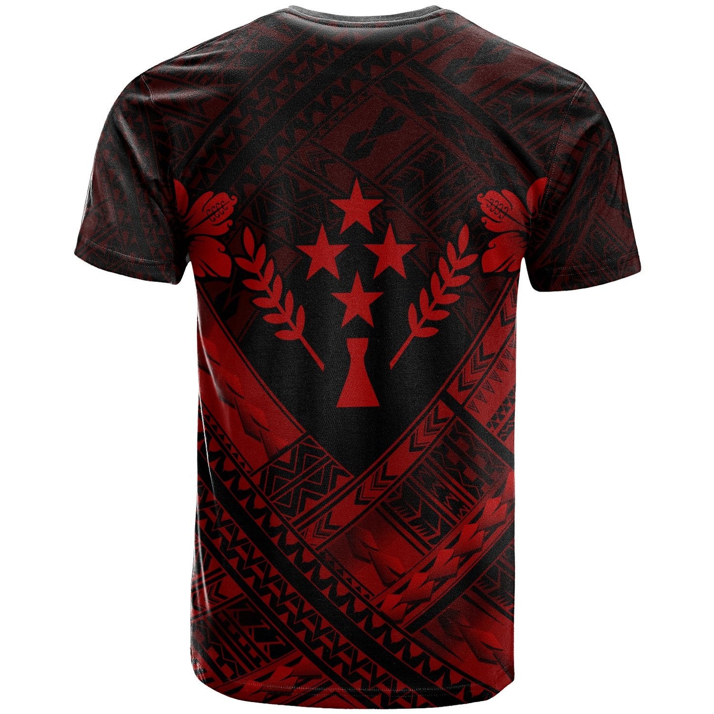 Kosrae Polynesian Custom Personalised T Shirts Kosrae RedCamisole Hibiscus Style