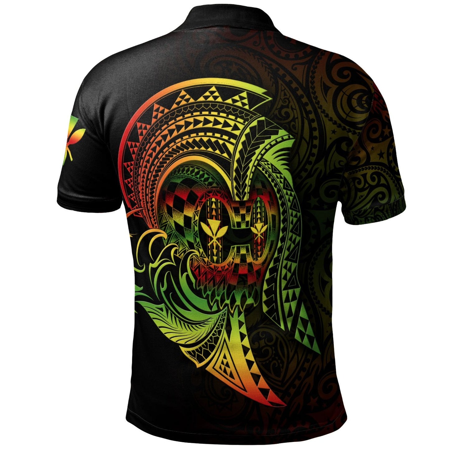 Hawaii Polo Shirt - Reggae Kanaka Warrior