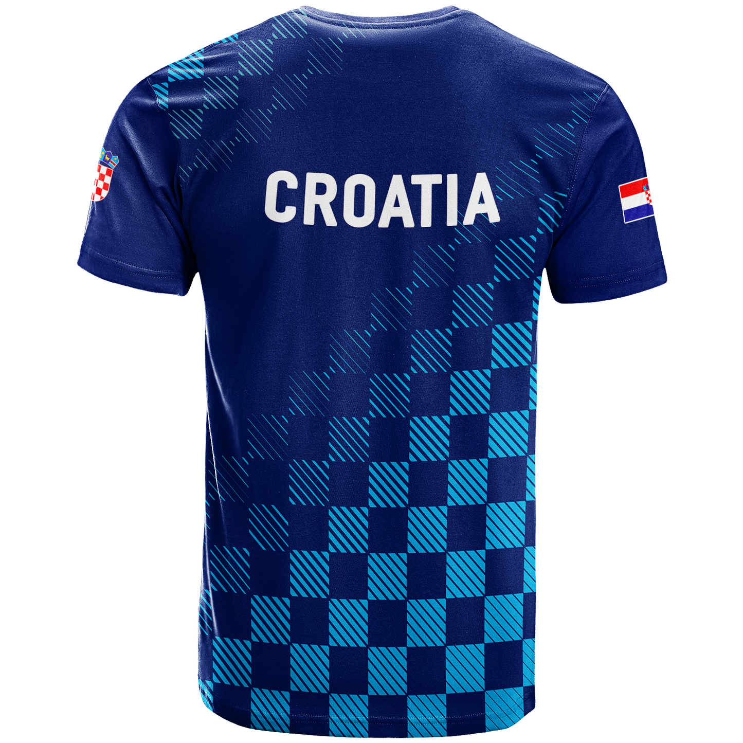 Croatia Football 2022 Champions Pride T Shirt Blue