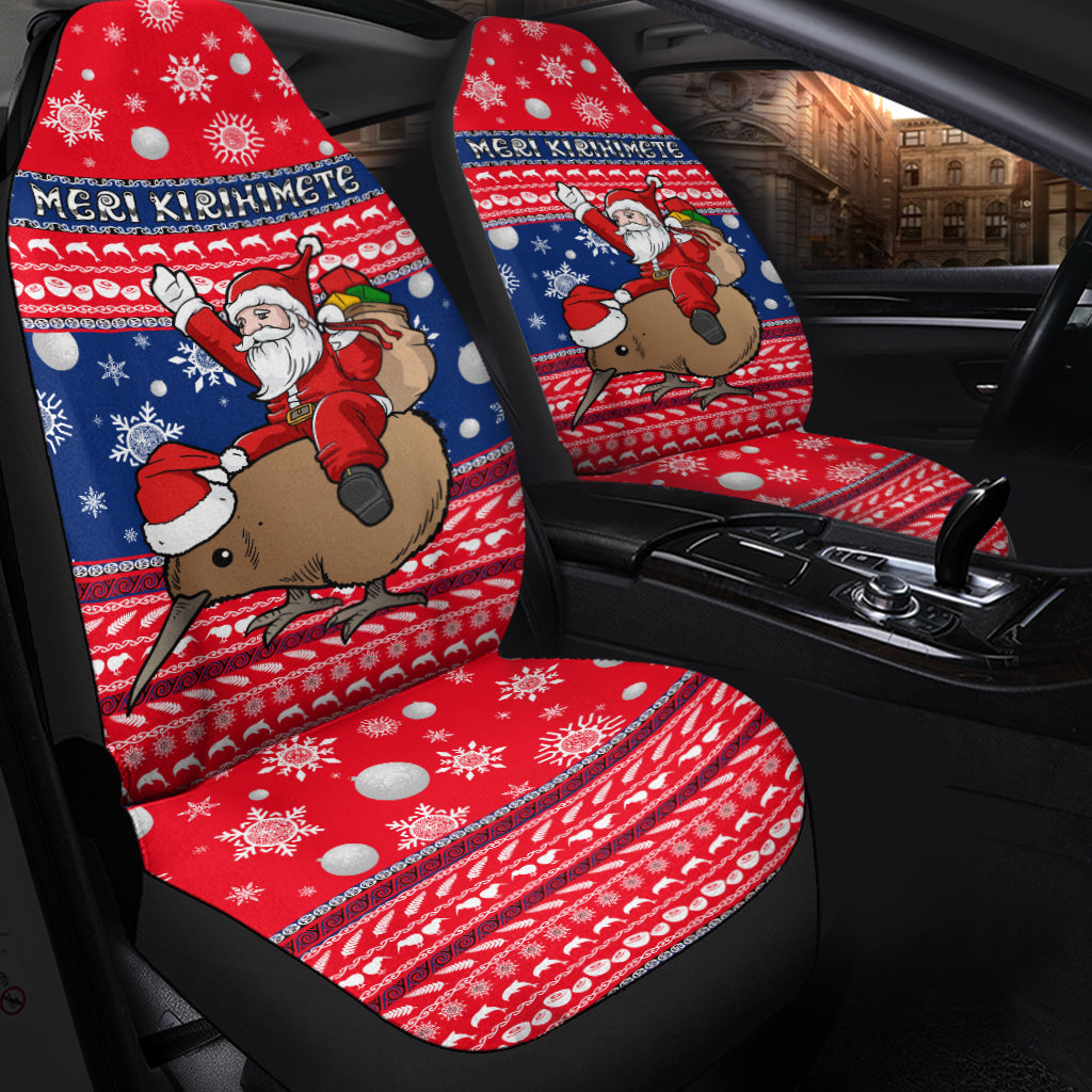 New Zealand Maori Meri Kirihimete Car Seat Covers