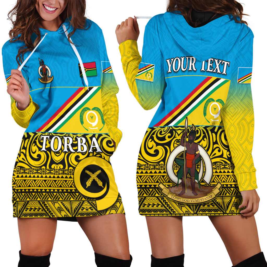 Custom Personalised Torba Province Hoodie Dress Vanuatu Proud