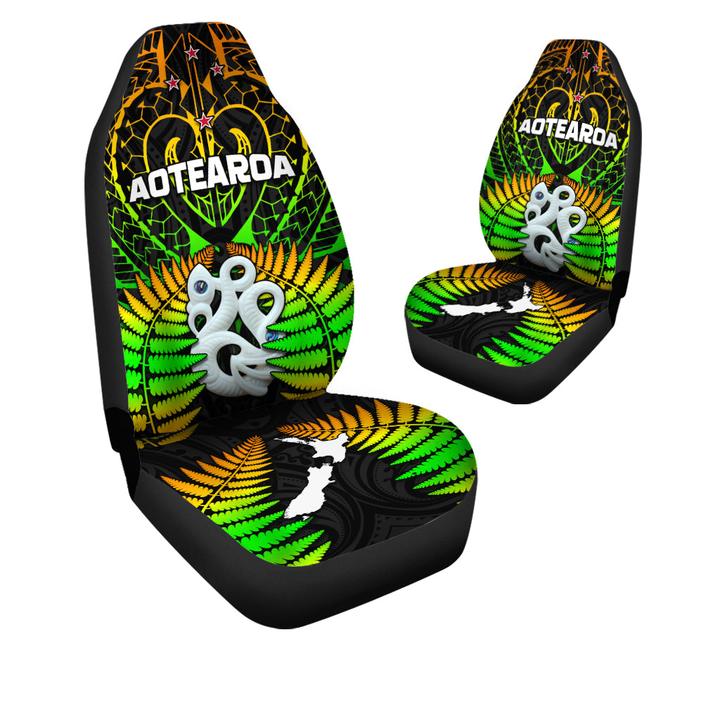 Aotearoa Fern Car Seat Covers New Zealand Hei Tiki Special Style