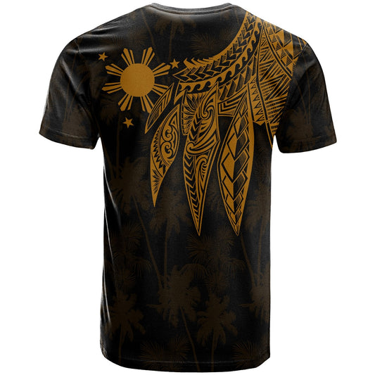 The Philippines Personalised T - Shirt - Polynesian Wings Golden