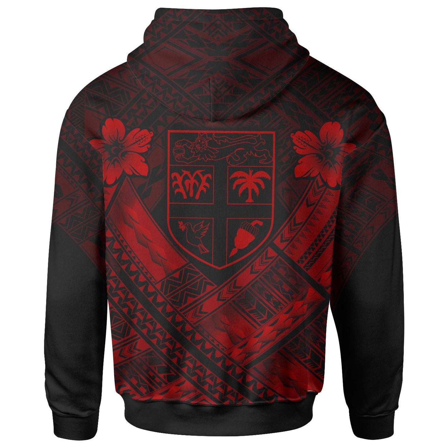 Fiji Polynesian Hoodie Fiji Red Seal Camisole Hibiscus Style