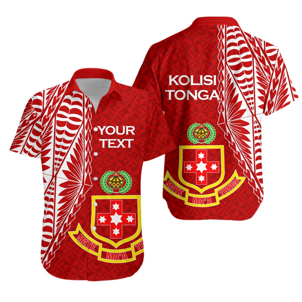 Custom Personalised Kolisi Tonga 'Atele Hawaiian Shirt - Tongan Tribal -