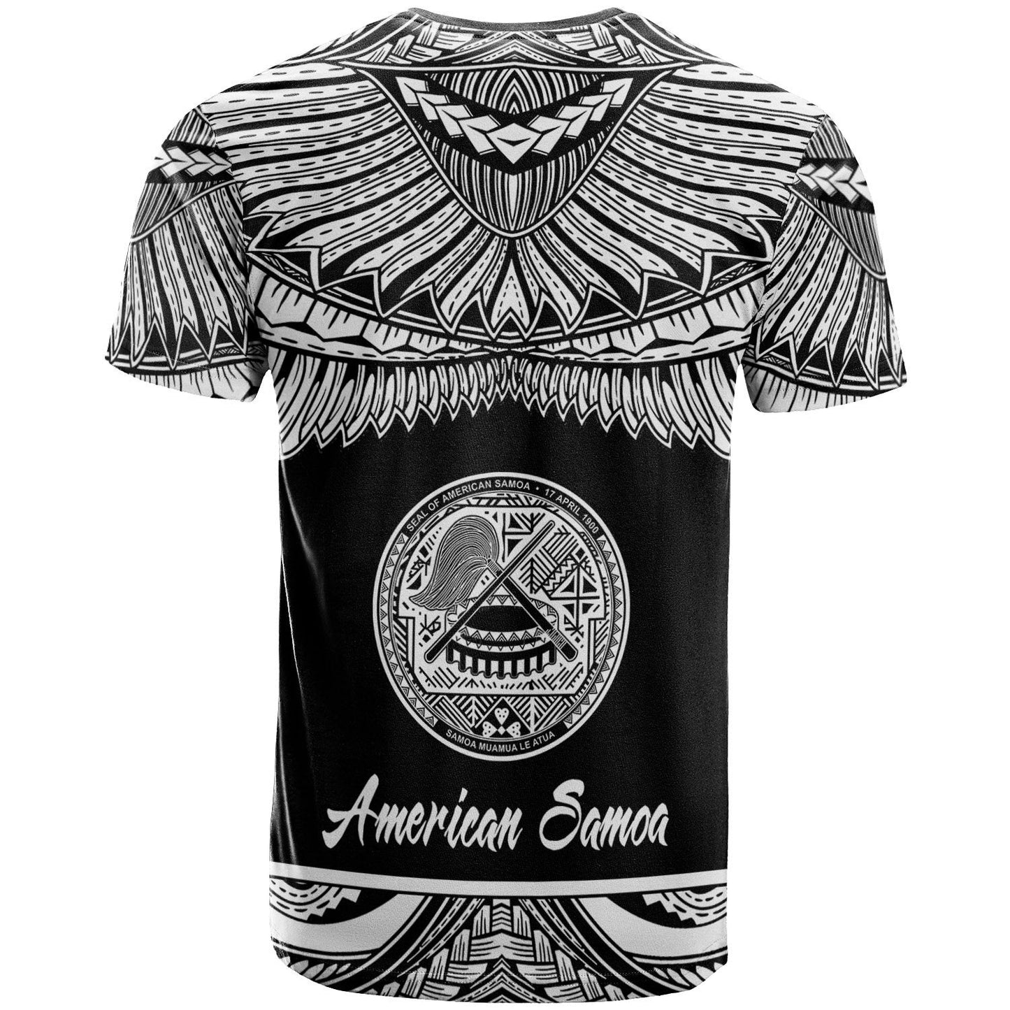 American Samoa Polynesian T - Shirt - American Samoa Pride White Version