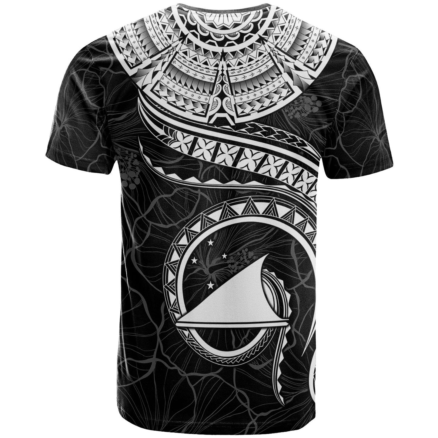 Tokelau Polynesian T Shirt Tokelau Waves White
