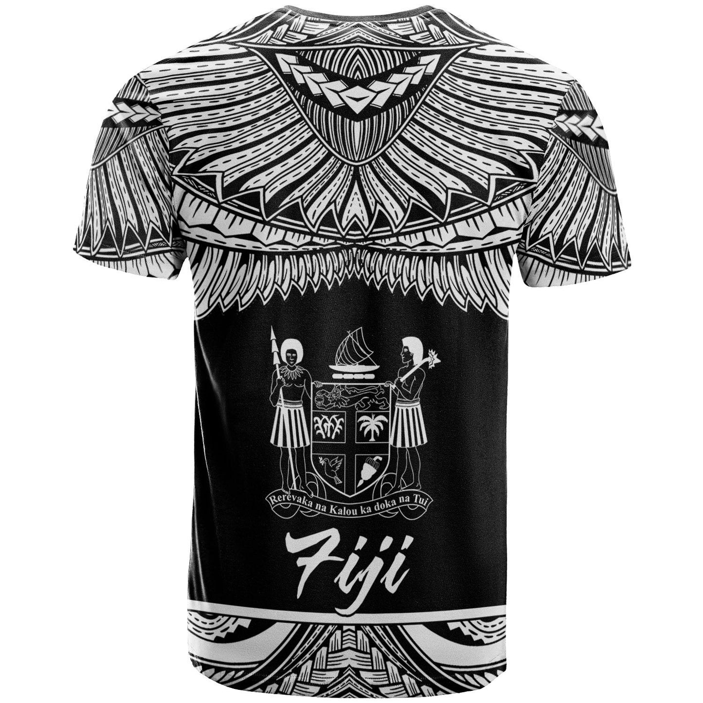 Fiji Polynesian T Shirt Fiji Pride White Version
