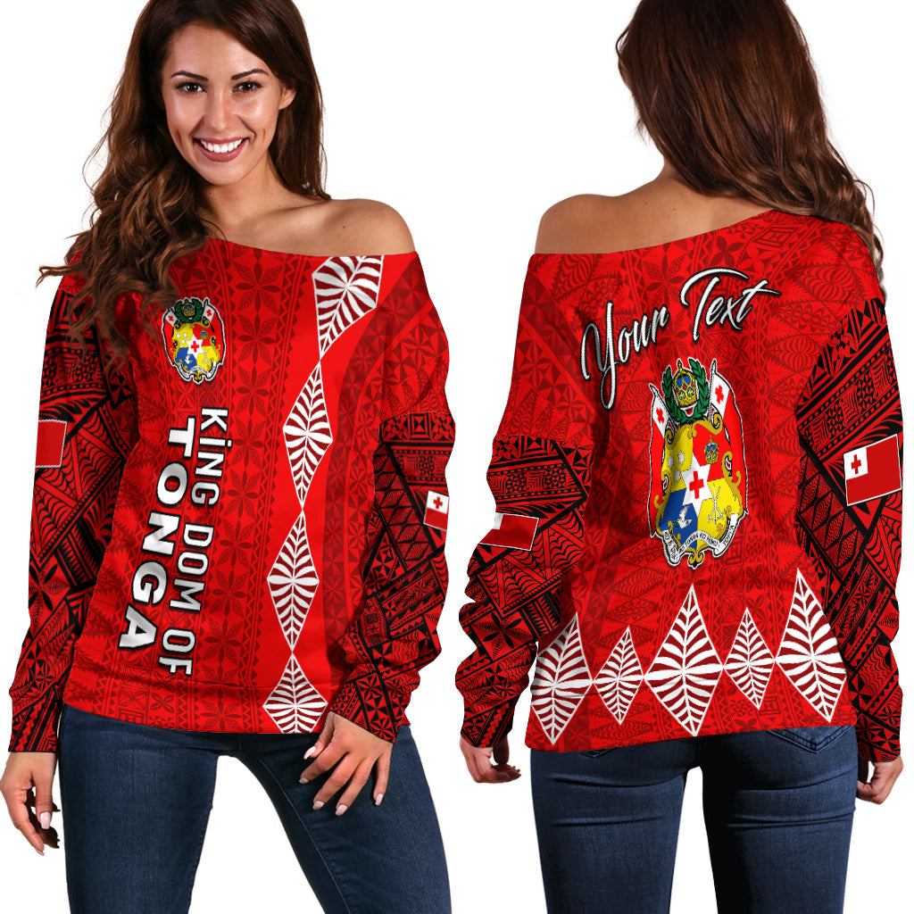 (Custom Personalised) Kingdom of Tonga Off Shoulder Sweater 2021 Tonga National Day