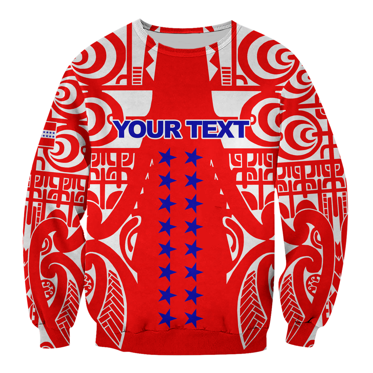 Custom Personalised Tuamotu Archipelago Tribal Tattoo Sweatshirt