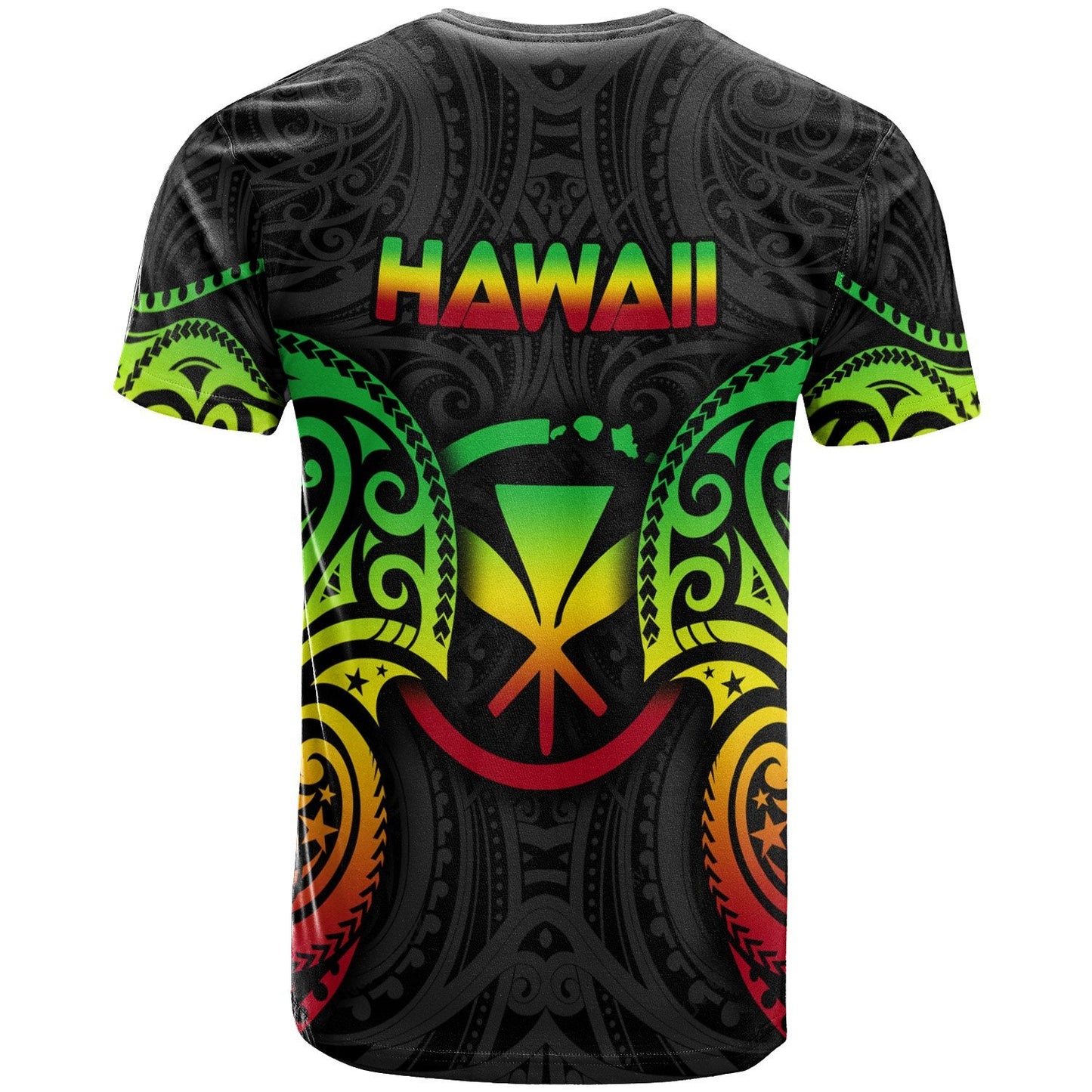 Hawaii Polynesian Custom Personalised T Shirt Hawaiian Spirit Reggae