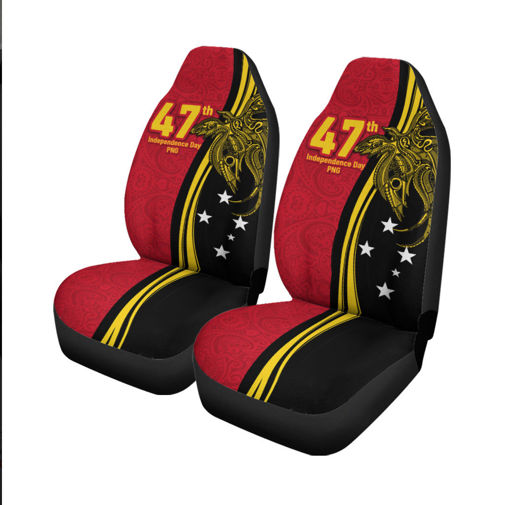 Papua New Guinea Independence Anniversary Polynesian Tribal Car Seat Covers