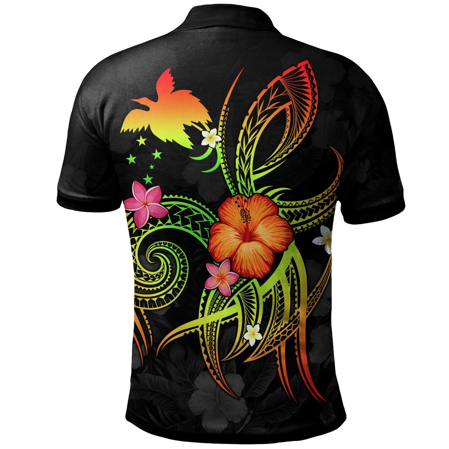 Papua New Guinea Polynesian Personalised Polo Shirt - Legend of Papua New Guinea Reggae