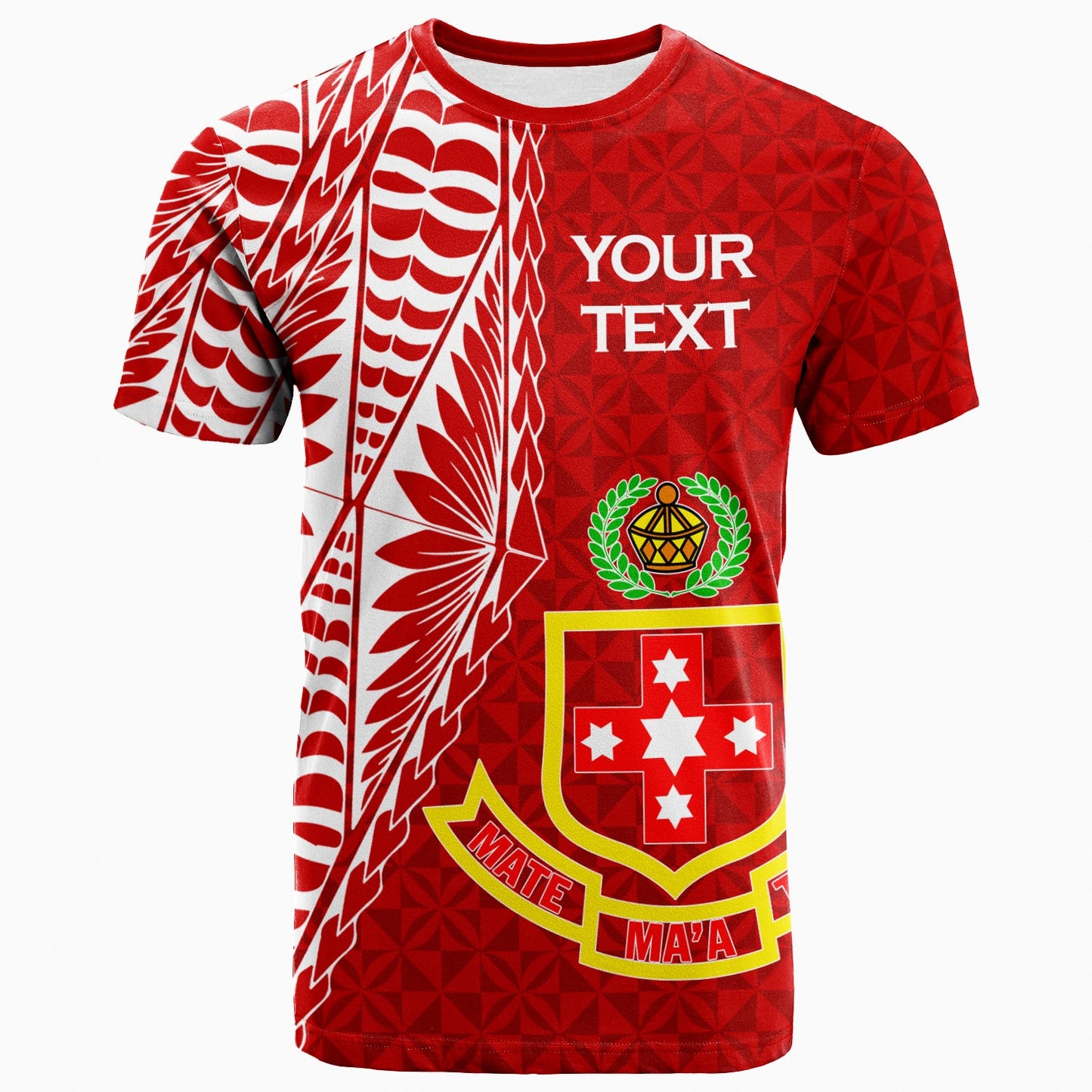 Custom Personalised Kolisi Tonga 'Atele T - Shirt - Tongan Tribal -
