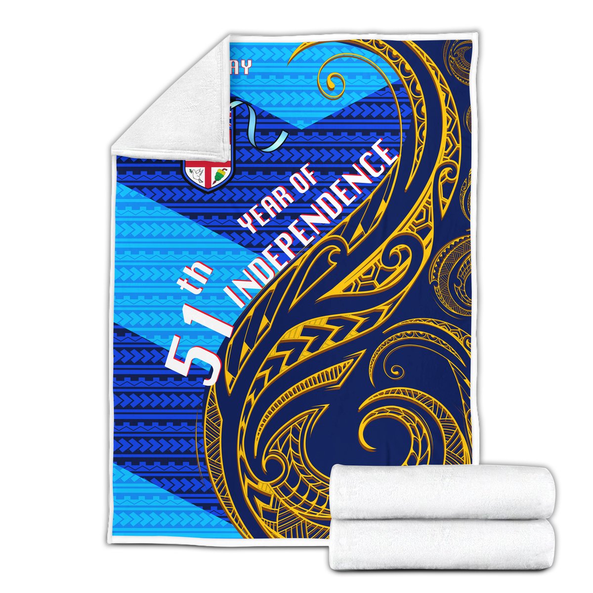 Fiji Day Premium Blanket 51th Year Of Independence