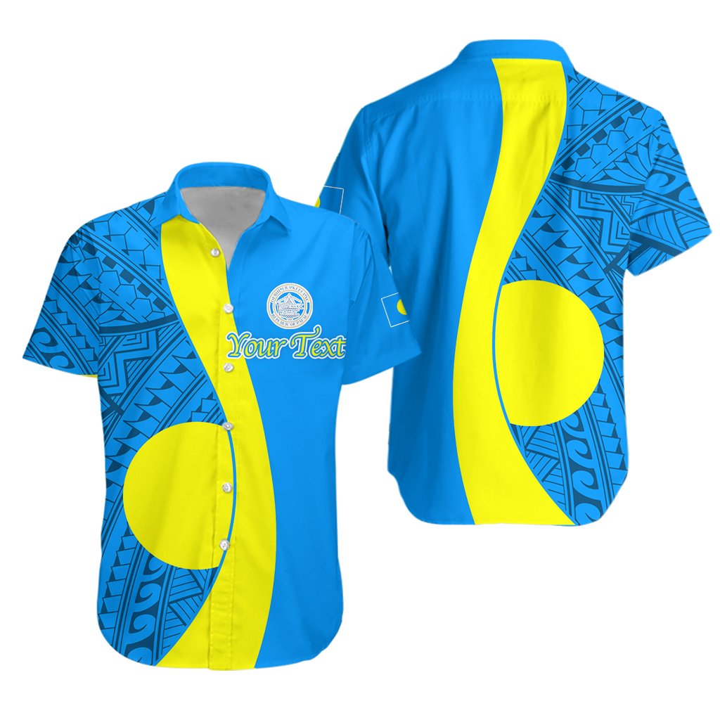 Custom Personalised Palau Hawaiian Shirt - Tribal Pattern -