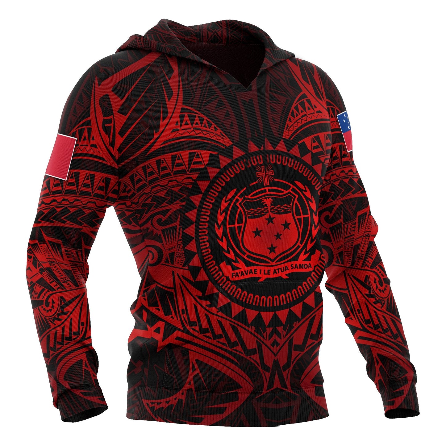 Samoa Polynesian Hoodie Samoa Red Seal