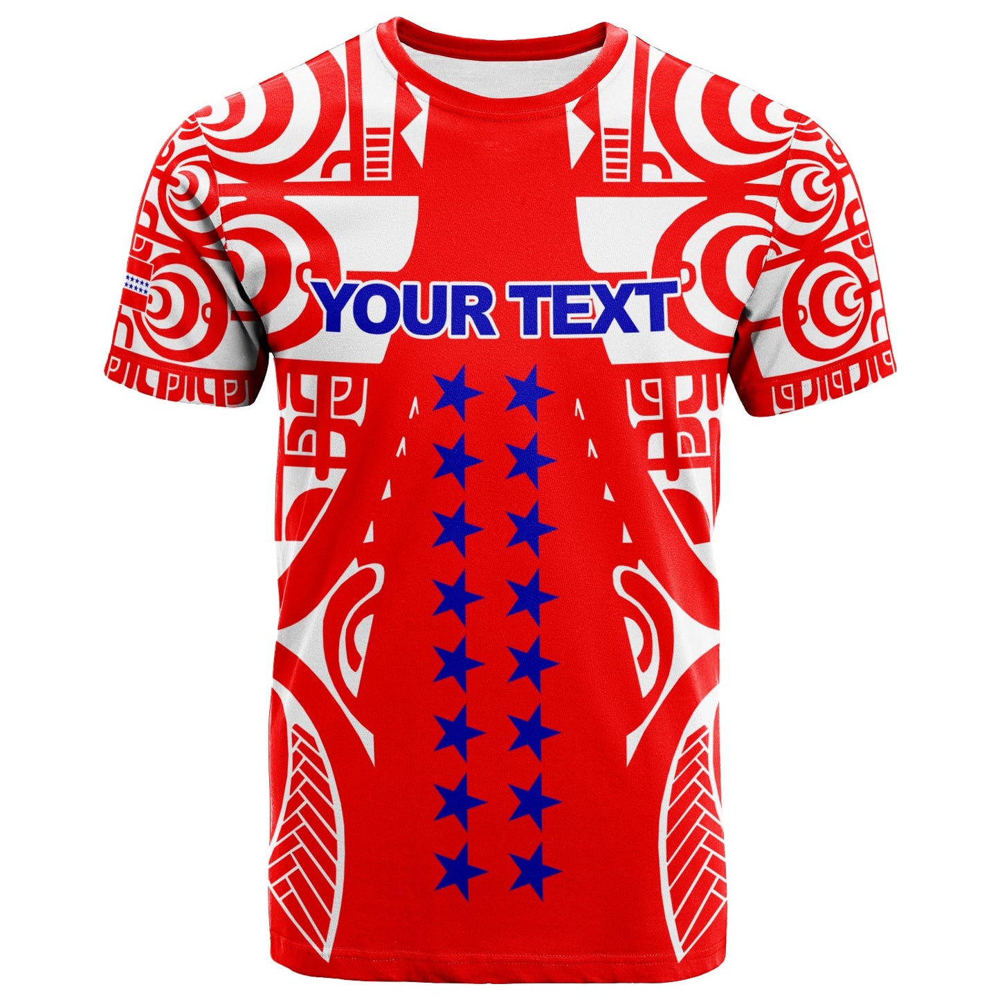 (Custom Personalised) Tuamotu Archipelago Tribal Tattoo T Shirt 2