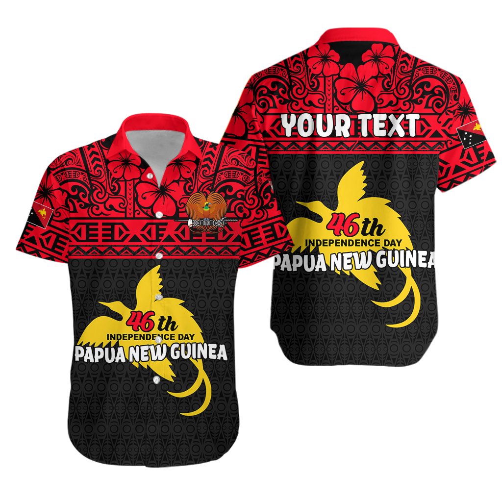 Custom Personalised Papua New Guinea Independence Day Hawaiian Shirt -