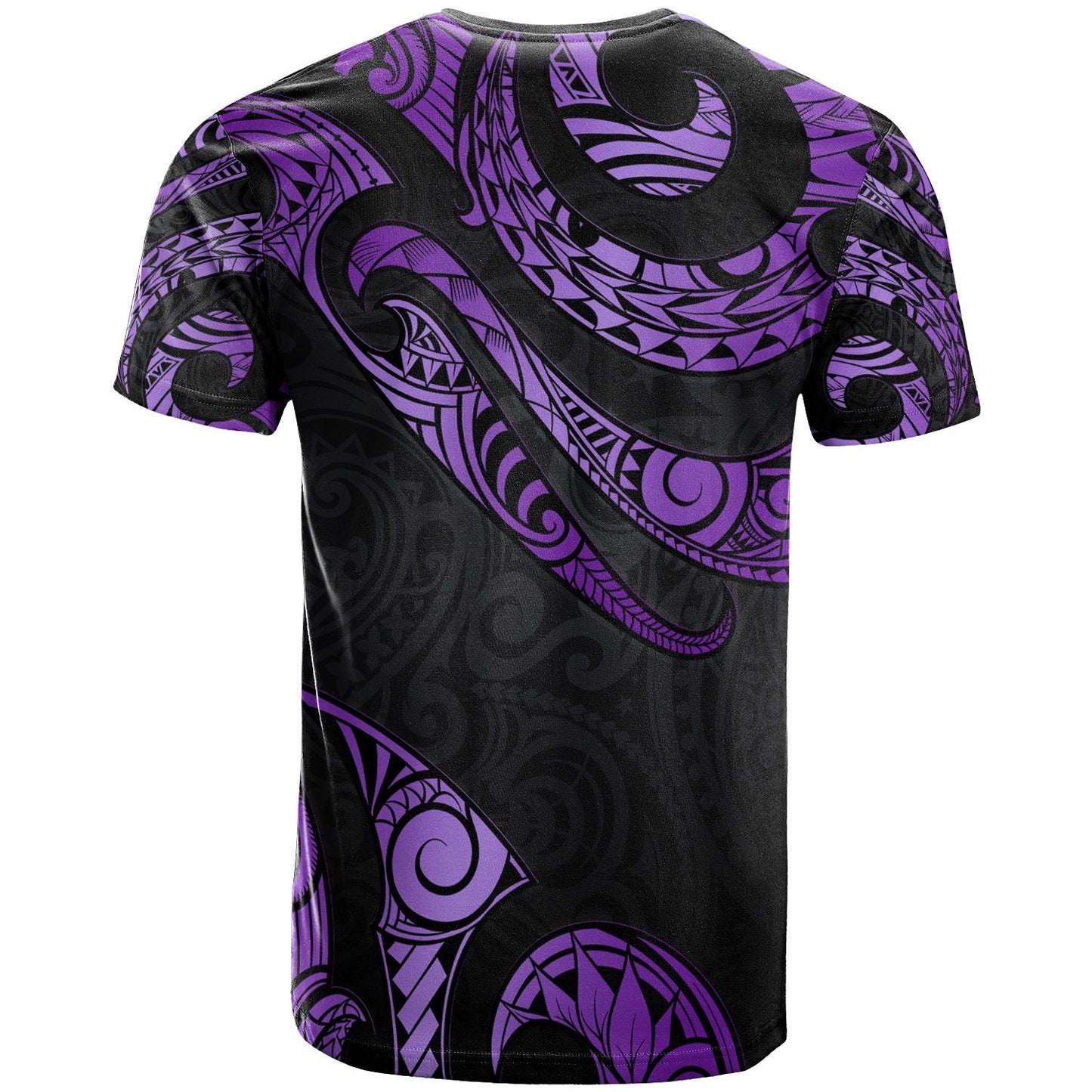 Kosrae Micronesia Custom Personalised T Shirt Poly Tattoo Purple Version