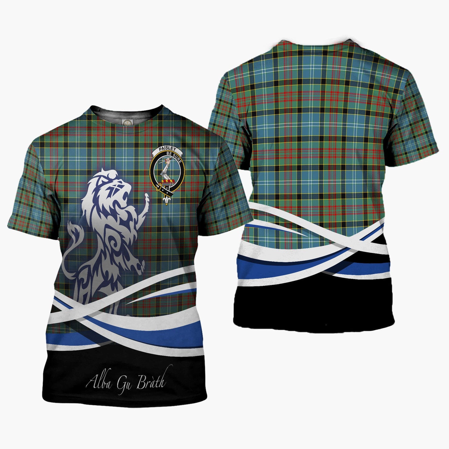 Printivon Paisley Clan Crest Alba Gu Brath T Shirt Scotland Gift