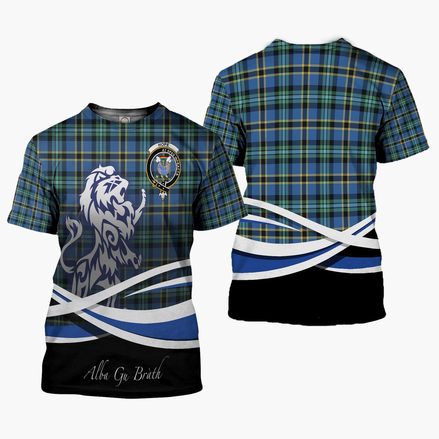 Printivon Hope Clan Crest Alba Gu Brath T Shirt Scotland Gift