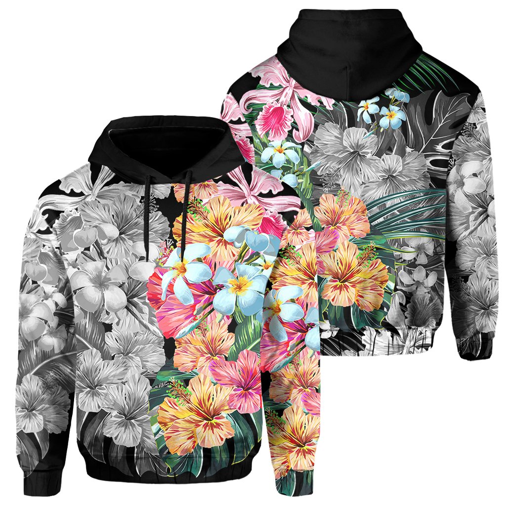 Hawaii Forest Tropical Flower Hoodie