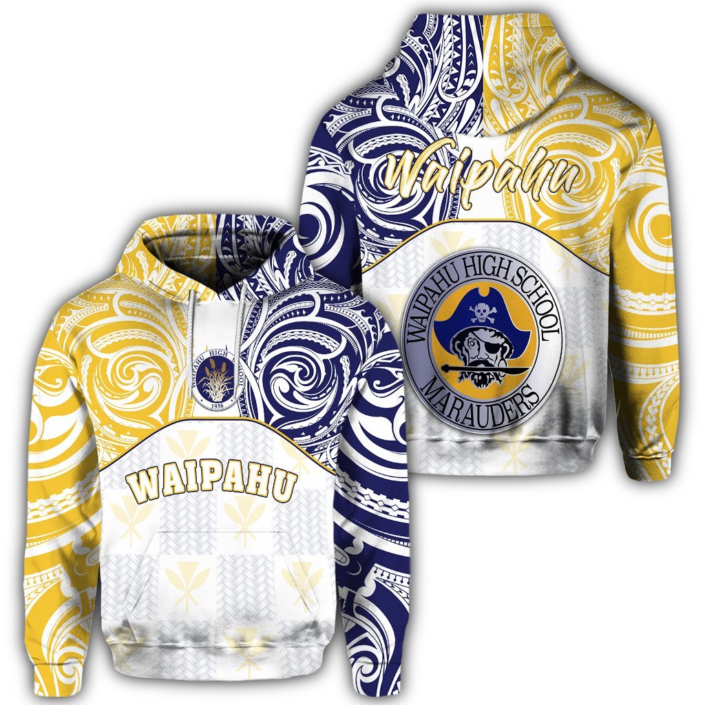 Hawaii Hoodie Kanaka Waipahu High School Hoodie Demodern Style AH