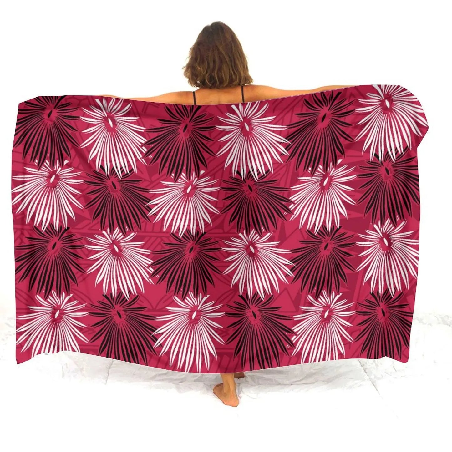 Hawaii Women'S Sarong Apron Polynesian Tribal Pattern Sarong Beach