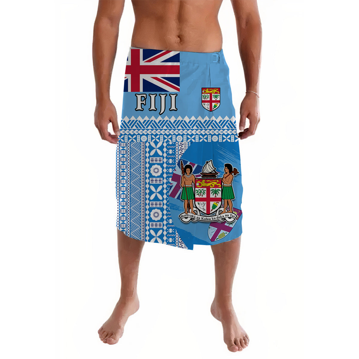Fiji Dreamy Lavalava Tapa Pattern