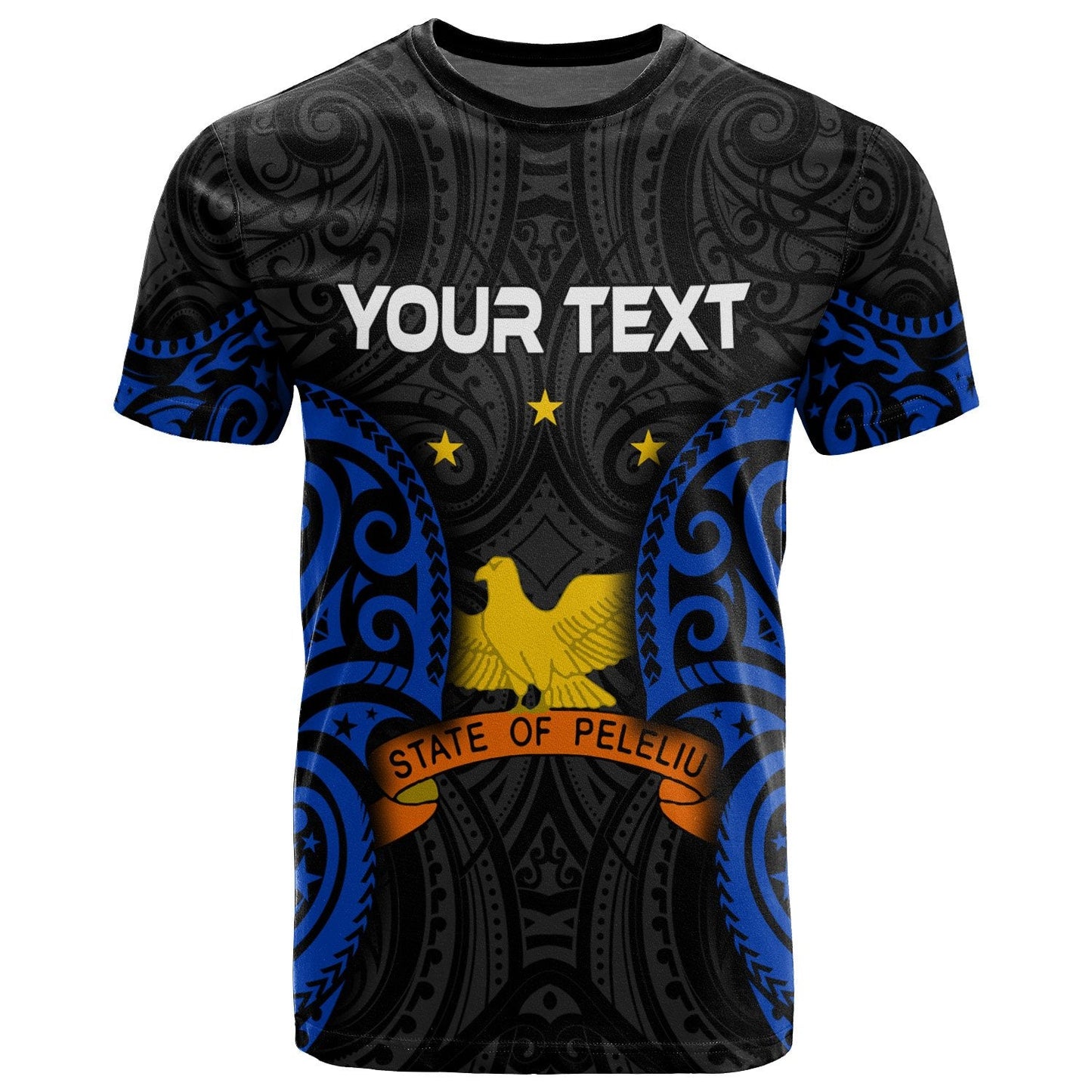 Palau Peleliu Polynesian Custom Personalised T Shirt Palau Spirit