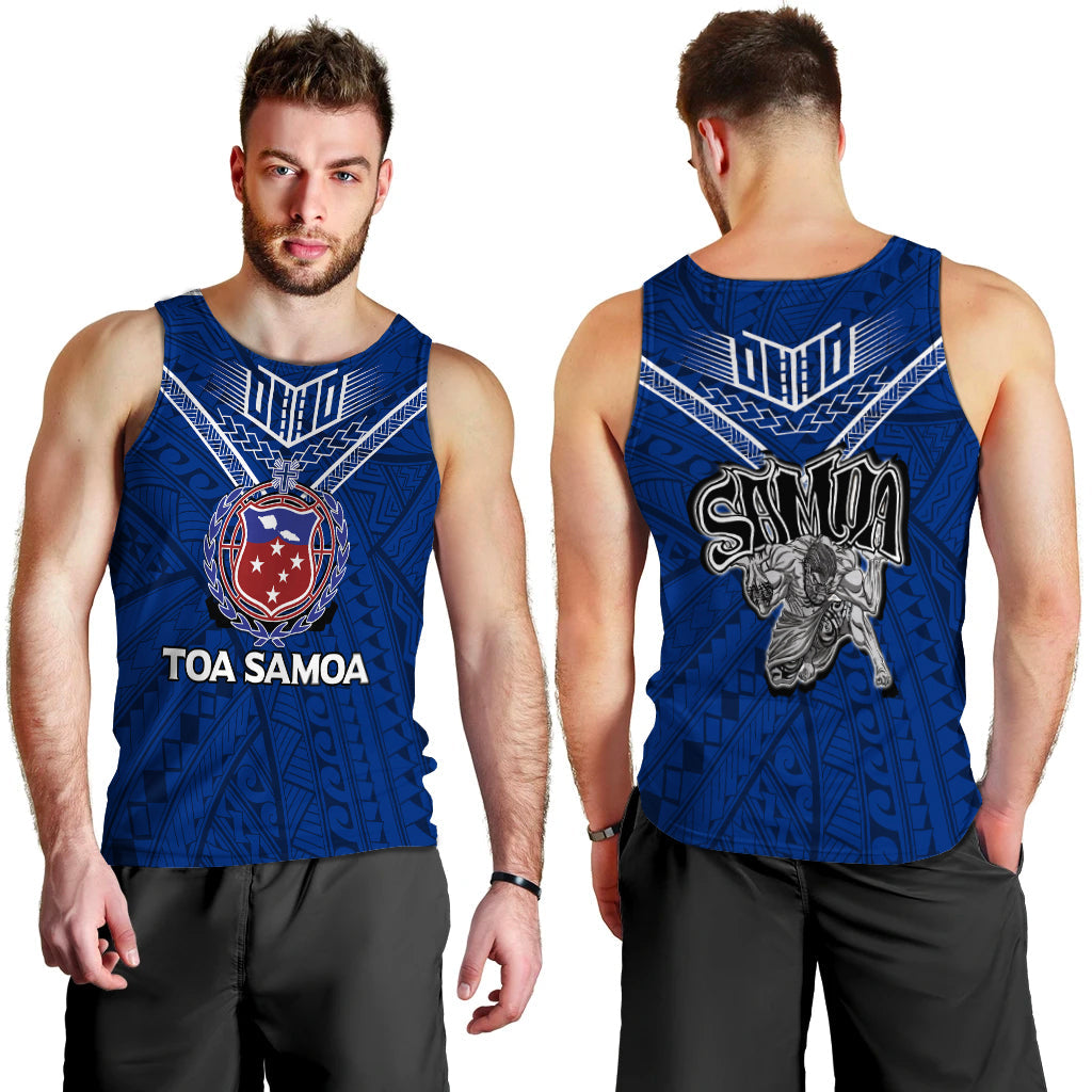 Toa Samoa Rugby Men Tank Top Samoan Warrior Pride