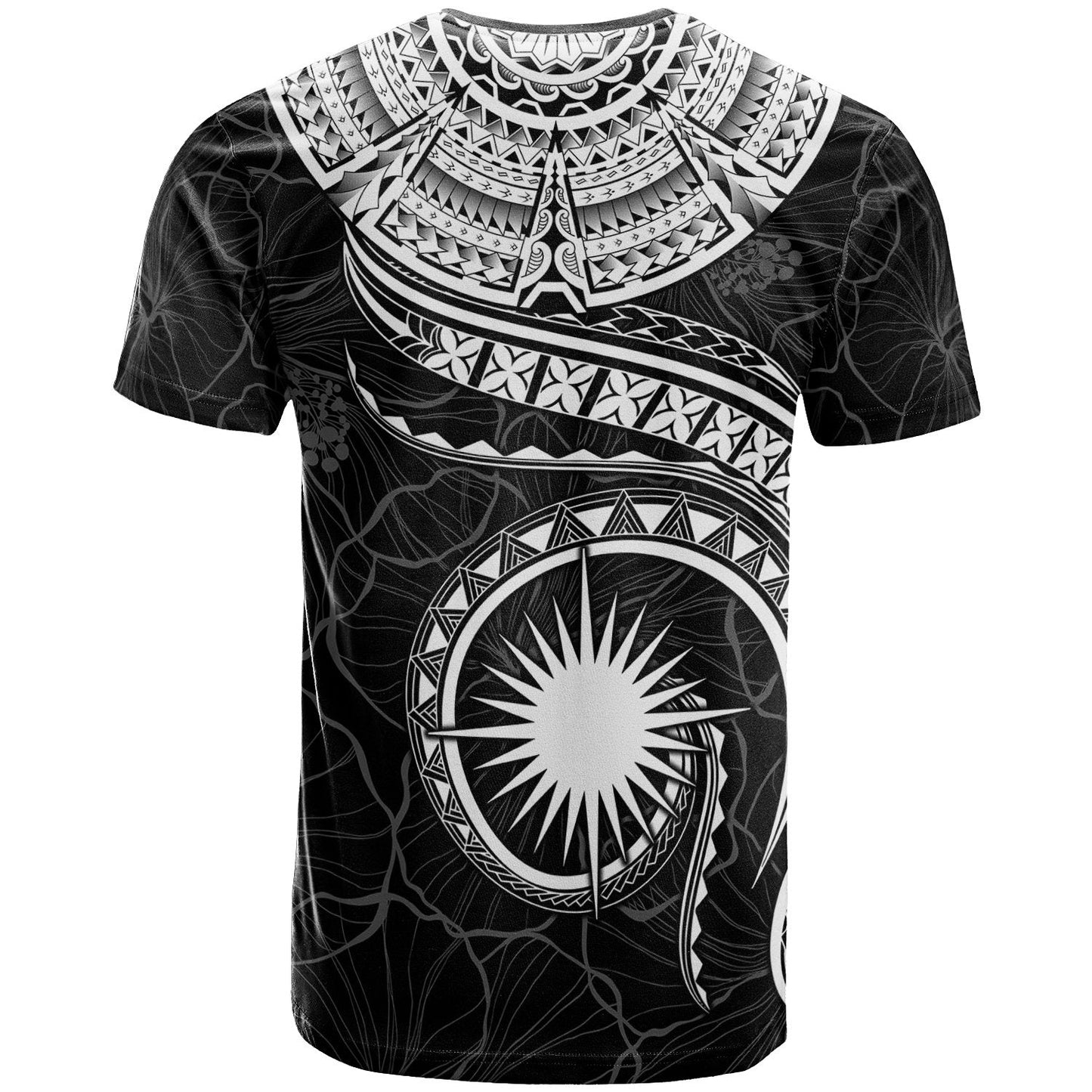 Marshall Islands Polynesian T Shirt Marshall Islands Waves White