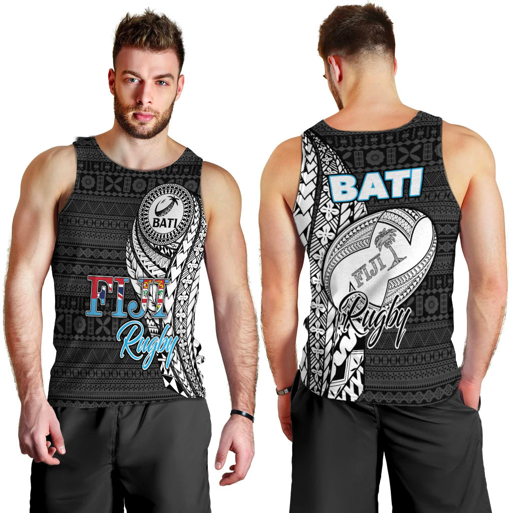 Fiji Rugby Bati Tapa Pattern Men Tank Top
