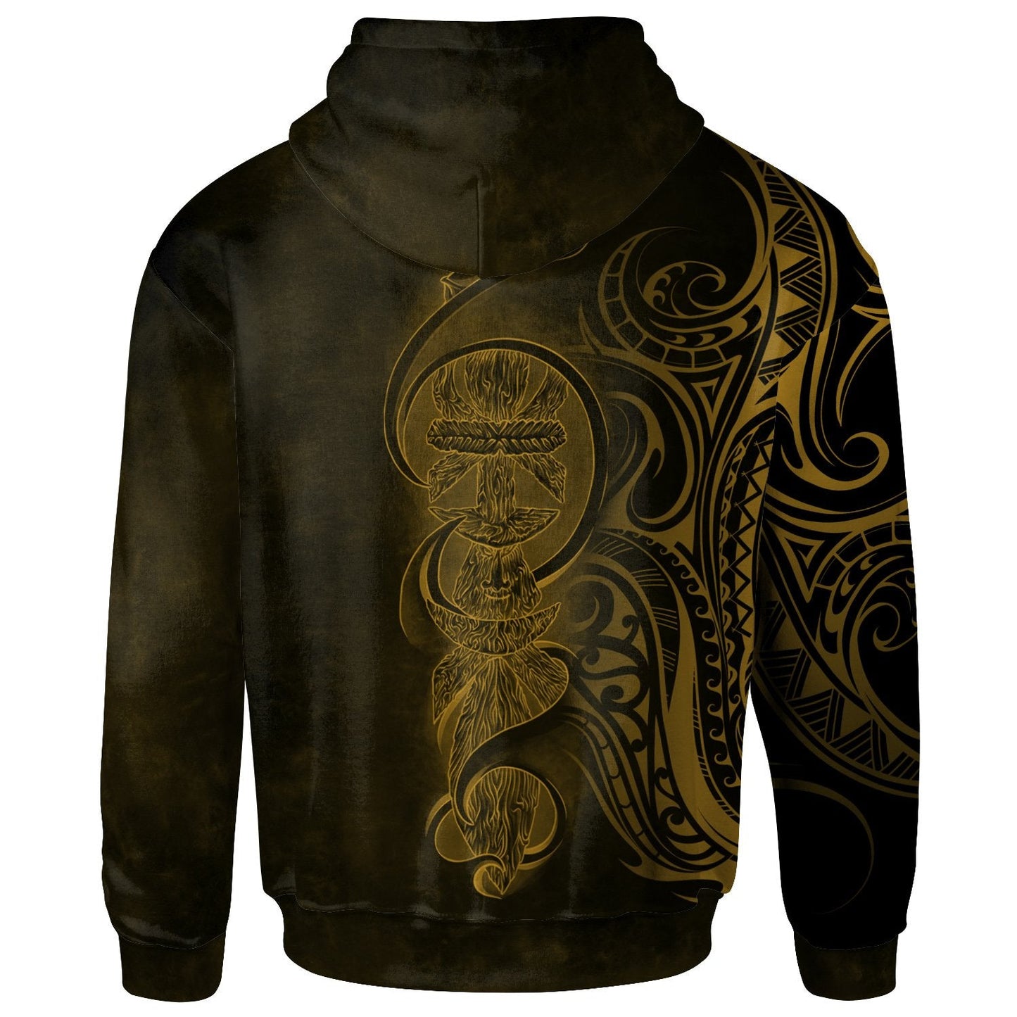 New Caledonia Zip Up Hoodie Gold Kagu and Flche Fatire