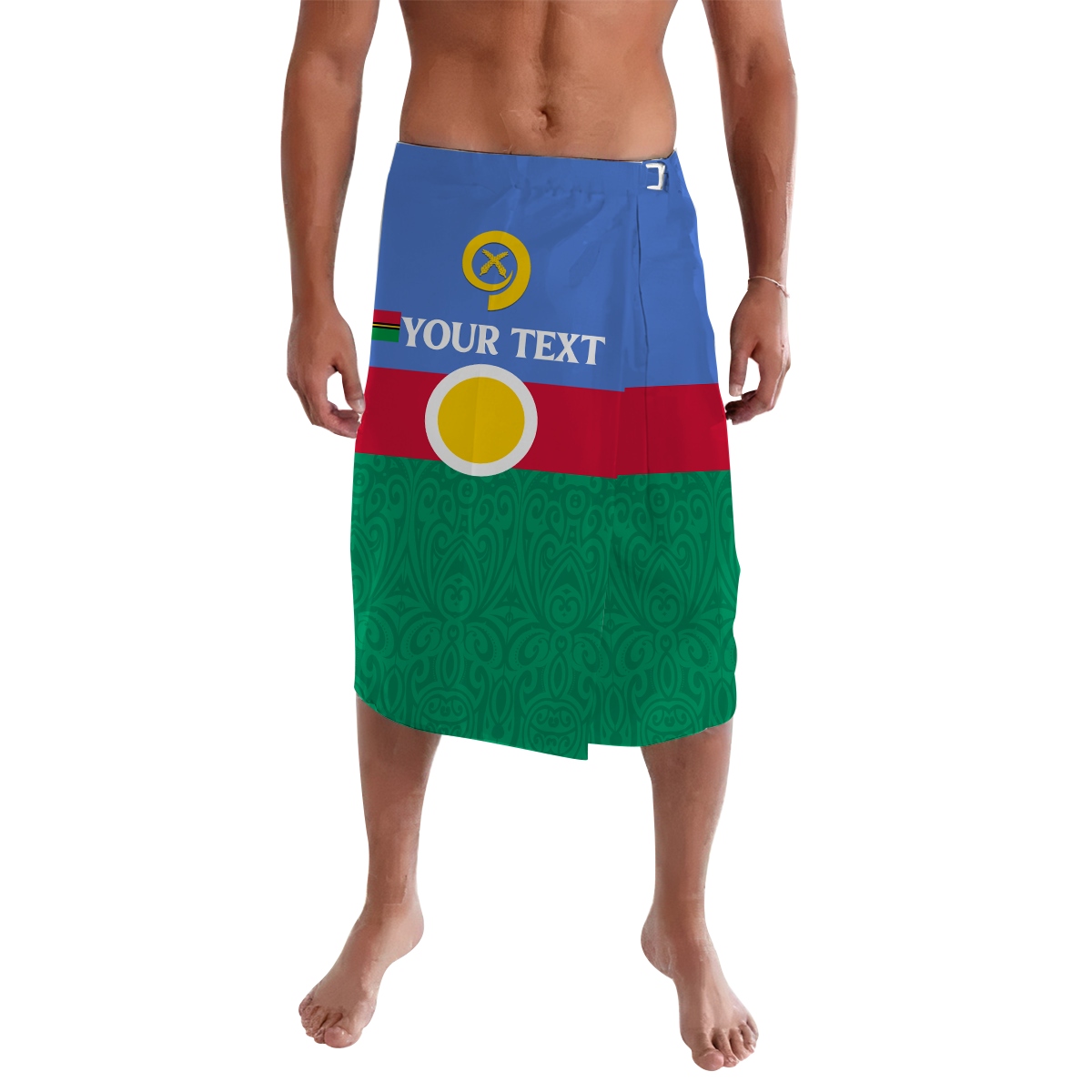 (Custom Personalised) Vanuatu Shefa Province Lavalava - Flag Style -