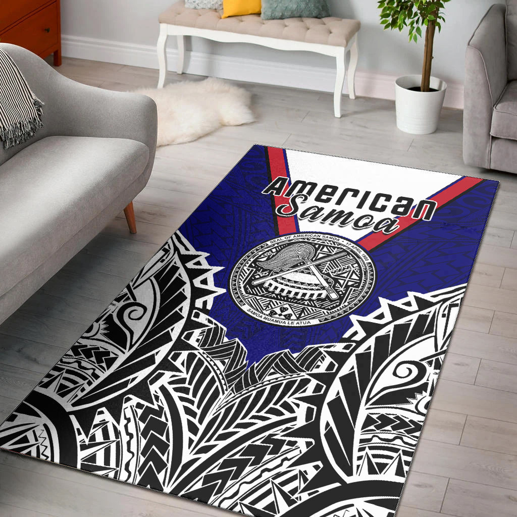 American Samoa Area Rug Bald Eagle Mix Polynesian