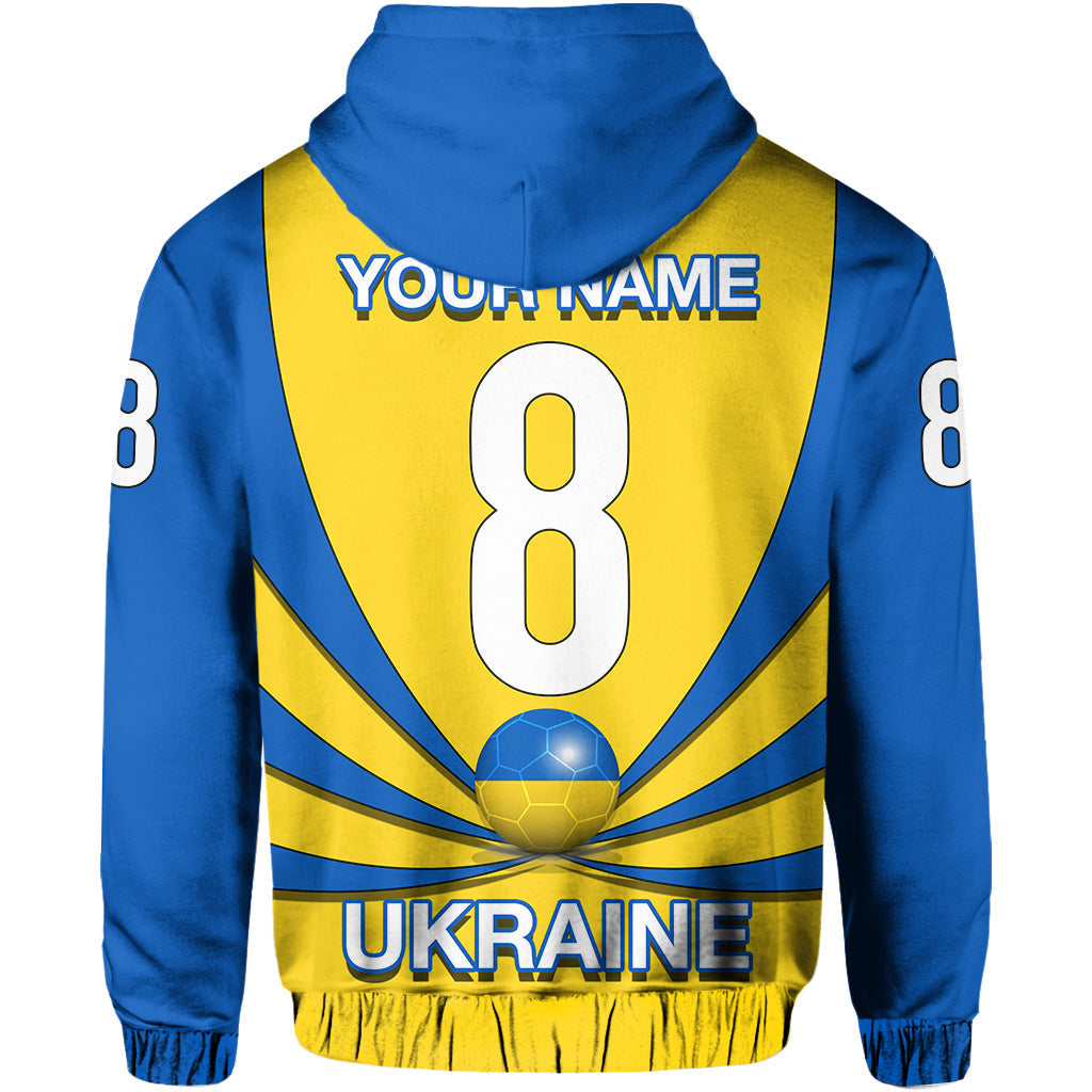 Custom Ukraine Football 2021 Zip up Hoodie0