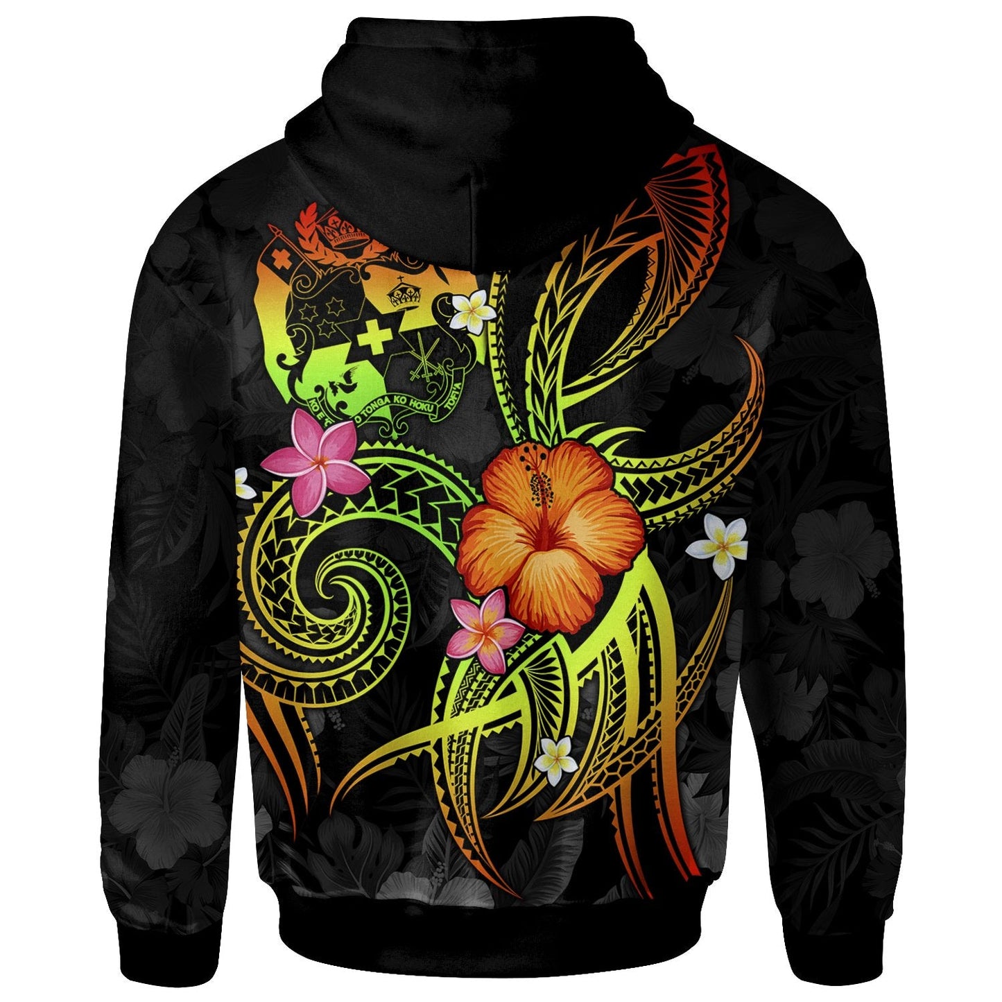 Tonga Polynesian Zip Up Hoodie Legend of Tonga (Raggae)